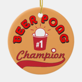 Custom Pong Pong Offiziell League Ball Keramik Ornament