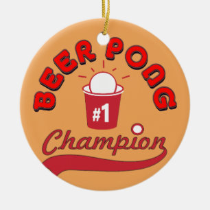 Custom Pong Pong Offiziell League Ball Keramik Ornament