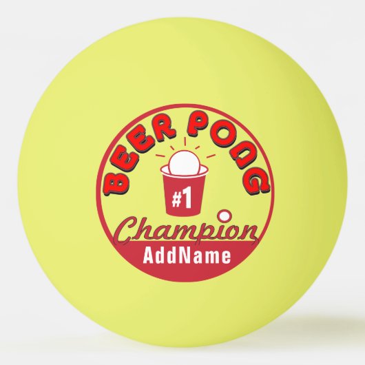 Custom Pong Pong Offiziell League Ball Tischtennisball (Vorderseite)