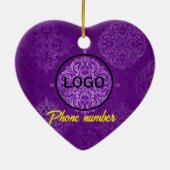 Custom Poodle Heart Ornament - Ein süßes Geschenk (Hinten)