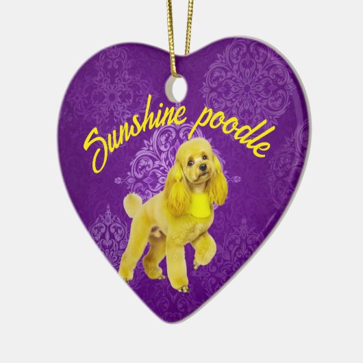 Custom Poodle Heart Ornament - Ein süßes Geschenk (Links)
