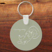 Custom Poodle Keychain - Funny I'm Busy Dog Mom Schlüsselanhänger (Vorderseite)