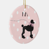 Custom Poodle-Ornament Keramikornament (Rechts)