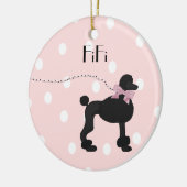 Custom Poodle-Ornament Keramikornament (Links)