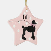 Custom Poodle-Ornament Keramikornament (Rechts)
