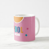 Custom Pool Schwimmtypografie moderne niedliche Ma Kaffeetasse (VorderseiteRechts)