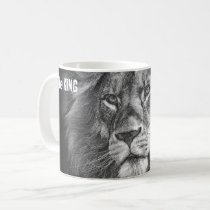 Custom Pop Art Design Animals Löwe Gesicht König Kaffeetasse