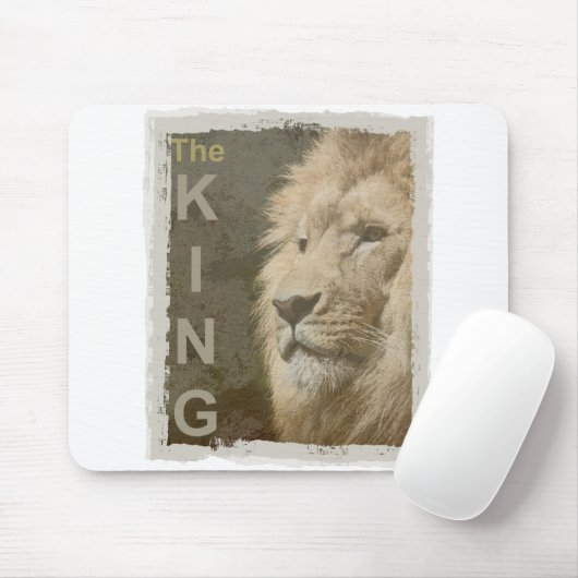 Custom Pop Art Picture Lion Head Template Mousepad (Mit Mouse)