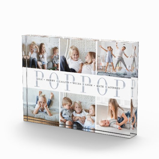 Custom Poppop Grandchildren Fotoblock (Rechts)