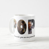 Custom POPPY 5 Foto Collage Quote Vatertag Kaffeetasse (Vorderseite Links)