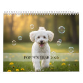 Custom Poppy Dog 2026 Calendar Kalender (Titelbild)