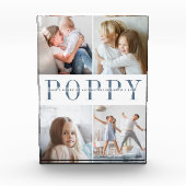 Custom Poppy Grandchildren Fotoblock (Vorderseite)