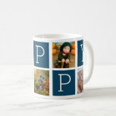 Custom Poppy Großvater 5 FotoCollage Kaffeetasse (VorderseiteRechts)