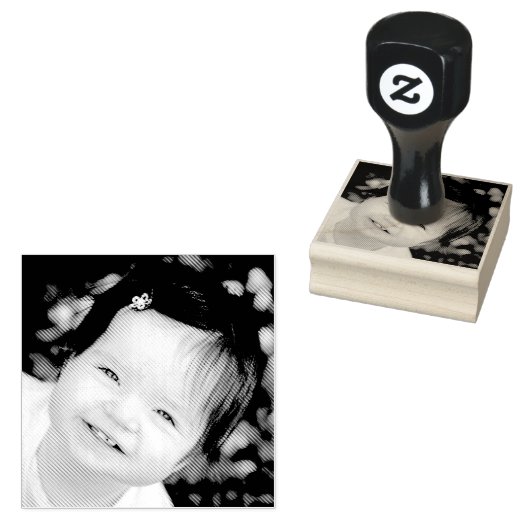 Custom Portrait Face photo Self-Inking Rubber Gummistempel (Stempel)