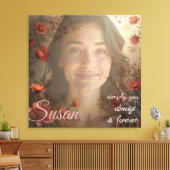 Custom Portrait for Her – Personalized Photo Gift Leinwanddruck (Insitu (Wohnzimmer))