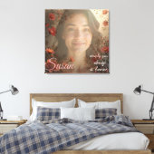 Custom Portrait for Her – Personalized Photo Gift Leinwanddruck (Insitu (Schlafzimmer))