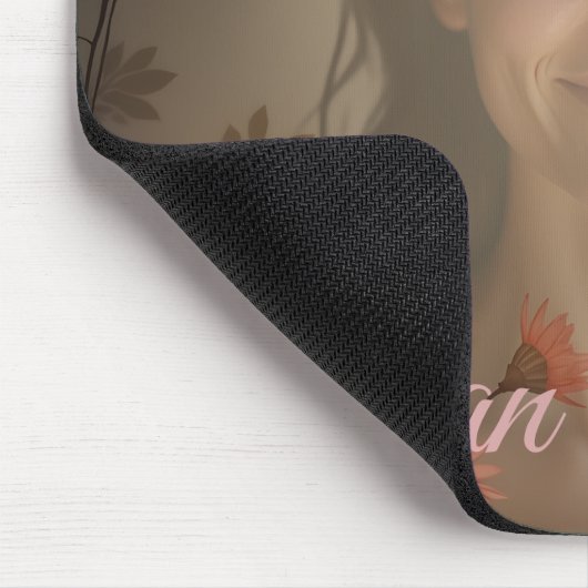 Custom Portrait for Her – Personalized Photo Gift Mousepad (Ecke)