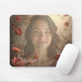 Custom Portrait for Her – Personalized Photo Gift Mousepad (Mit Mouse)