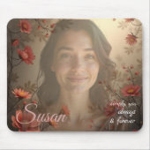 Custom Portrait for Her – Personalized Photo Gift Mousepad (Vorne)