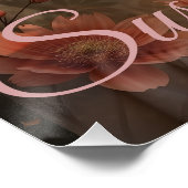 Custom Portrait for Her – Personalized Photo Gift Poster (Ecke)