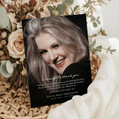 Custom Portrait Photo & Message Sympathy Dankeskarte