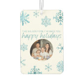 Custom Portrait Rectangle Air Freshener, Pine Autolufterfrischer (Rückseite)