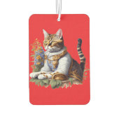 Custom Portrait Rectangle Air Freshener, Pine Autolufterfrischer (Rückseite)