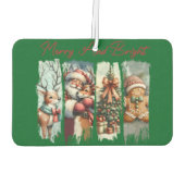 Custom Portrait Rectangle Air Freshener, Pine Autolufterfrischer (Rückseite)
