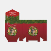 Custom Portrait Xmas Wreath Geschenkschachtel (Ungefaltet)