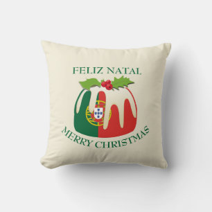 Custom PORTUGAL FLAG Weihnachtswürfelkissen Kissen