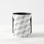 CUSTOM Portugiesischer Wasserhund Silhouette Tasse (Zentrum)