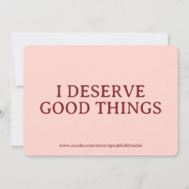 Custom Positive Affirmation Card for Women Feiertagskarte