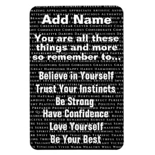 Custom Positive Words Affirmation Magnet