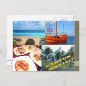 CUSTOM POSTCARDS - CANCUN COLLAY 1 POSTKARTE (Vorne/Hinten)