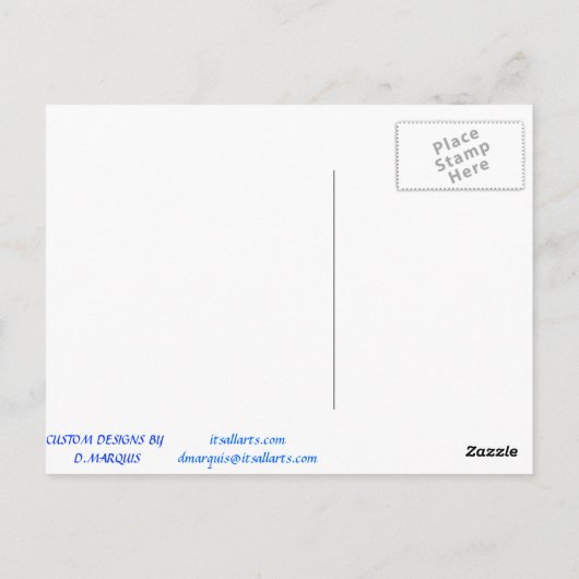 CUSTOM POSTCARDS - CANCUN COLLAY 6 POSTKARTE (Rückseite)