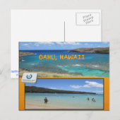 CUSTOM POSTCARDS- HAWAII COLLAGE# 13 POSTKARTE (Vorne/Hinten)