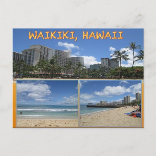 CUSTOM POSTCARDS - HAWAII COLLAGE# 1 POSTKARTE (Vorderseite)