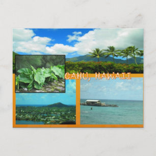 CUSTOM POSTCARDS- HAWAII COLLAGE# 20 POSTKARTE