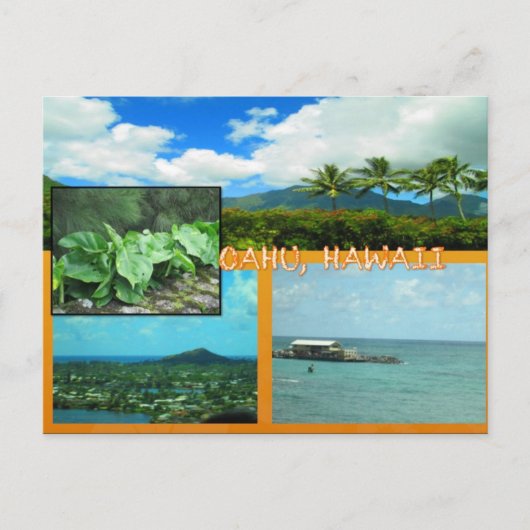 CUSTOM POSTCARDS- HAWAII COLLAGE# 20 POSTKARTE (Vorderseite)