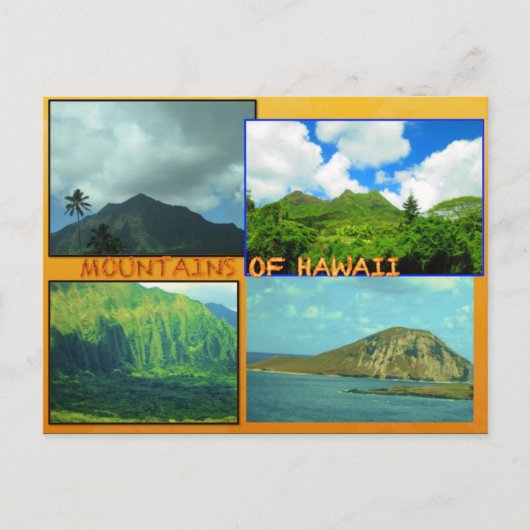 CUSTOM POSTCARDS- HAWAII COLLAGE# 23 POSTKARTE (Vorderseite)