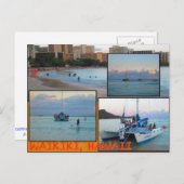 CUSTOM POSTCARDS- HAWAII COLLAGE# 28 POSTKARTE (Vorne/Hinten)