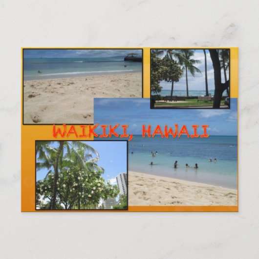 CUSTOM POSTCARDS - HAWAII COLLAGE# 2 POSTKARTE (Vorderseite)