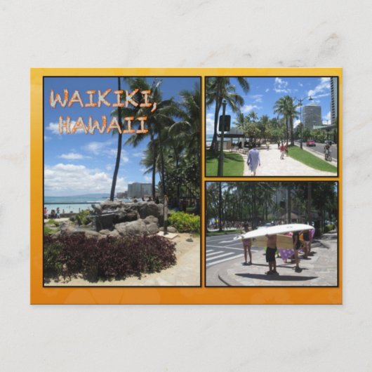 CUSTOM POSTCARDS- HAWAII COLLAGE# 3 POSTKARTE (Vorderseite)