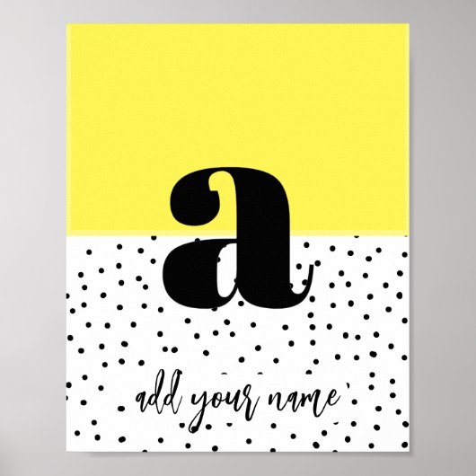 CUSTOM - Poster - Kleinschreibung a (Vorne)