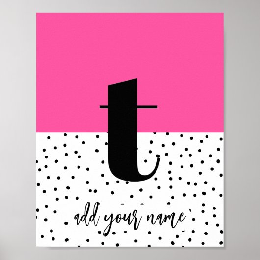 CUSTOM - Poster - Kleinschreibung t (Vorne)