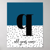 CUSTOM - Poster - Lower Case q (Vorne)