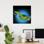 CUSTOM POSTER - MEERESTURTÜR (Heimbüro)