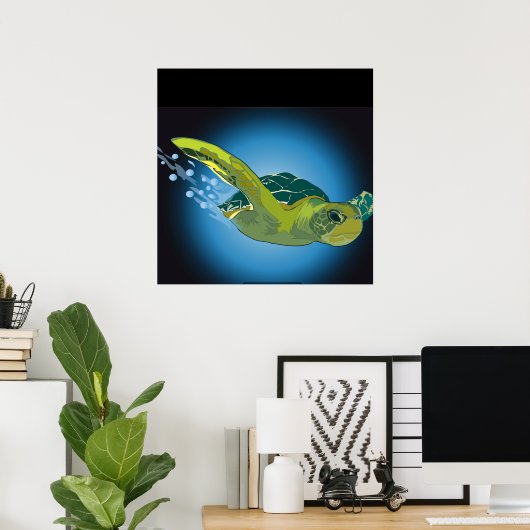 CUSTOM POSTER - MEERESTURTÜR (Heimbüro)