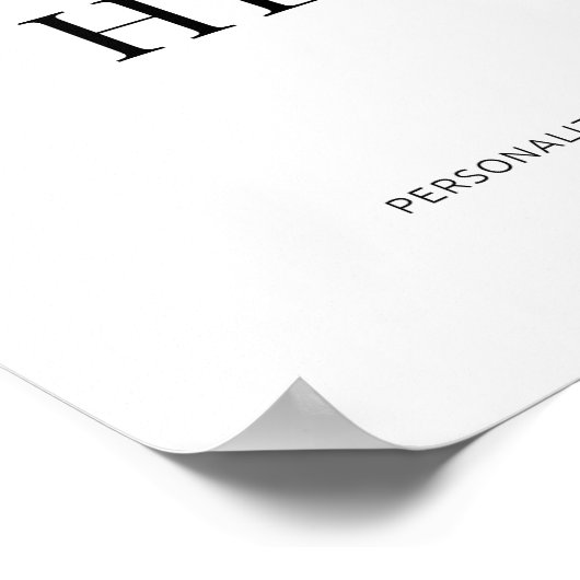 Custom Poster Printing 11x17" Wall Art Sign (Ecke)