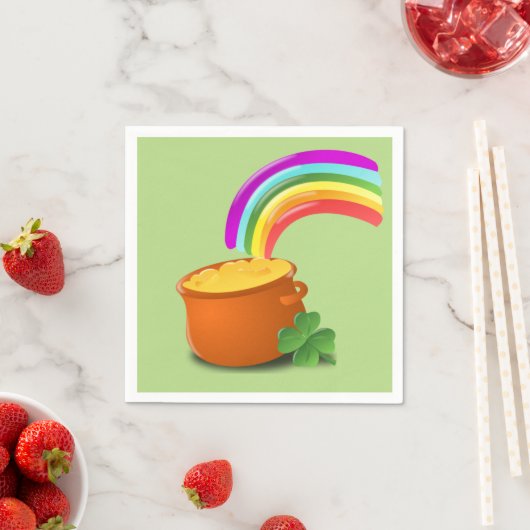Custom Pot a Gold Napkin Serviette (Beispiel)